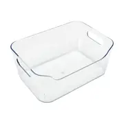 Small Cut Out Edge Storage Tub - Clear