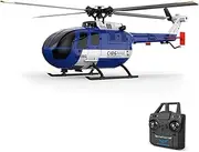 FLEXMAN Remote Control Helicopter, 1: 48 6 Axis Gyroscope 2.4G 4CH Altitude Hold Single Propeller Aileronfree Helicopter with Battery 3 Spare Propellers for Beginner (1 Battery)