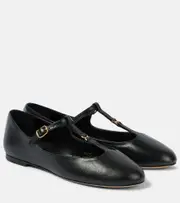 [Chloe] Chloé Marcie leather flats AU 9 black