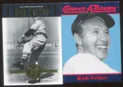 Bob Feller Lot of 2 2001 UD Cooperstown Collection/ Collectabook