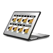 MacBook Pro 14-inch (M1 - M4) Impact Case Many Moods of Chill Guy Laptop Case