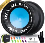 V11 Finger Spin Yoyo, Professional Unresponsive, Dual Purpose, Black