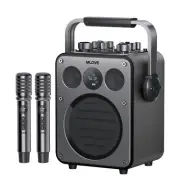 MLOVE Portable Karaoke Machine with Bluetooth and Wireless Microphone for Adu...