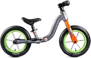 Balance Bike Tricycle Trike Children's Balance Bike, Outdoor Children's Competition-Type Balance Car Beginners No Pedal Training Bicycle 2-6 Years Old Inflatable Wheel, 3 Colors (Color : Silver)