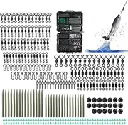 Carp Tackle Kit | Set of 300 Fish Hooks Hoses - With Storage Box, High-Sensitivity, Portable Outdoor Gear for River Sea Bank Freshwater Saltwater
