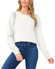 CeCe Lace Inset Swing Top