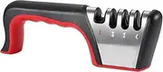 Professional 4-in-1 Knife Sharpener System - Multi-Angle Sharpening Machine for Kitchen/Chef/Utility/Scissors | 4-Slot Design with Diamond/Ceramic/Coarse Stones Home & Commercial Use