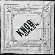 Knob Creek Kentucky Straight Bourbon Bandana - Ivory & Black, Every Bit Earned