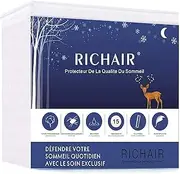 RICHAIR - Mattress Protector 130 x 190 cm, Waterproof and Breathable, 30 cm Mattress Protector, Quiet and Absorbent - Hypoallergenic, dust mite Proof and Anti-Bacterial
