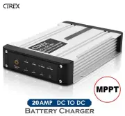 Cirex 20A DC to DC Battery Charger MPPT Dual Battery Isolator Solar Lithium 12V