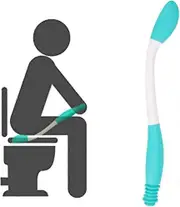 Toilet Paper Aid Wiper Toilet Tissue Aids Tool Long Handle Reach Comfort Bottom Wiper Self Assist Wiping Toilet Aid for Pregnant Elderly Disabled
