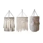 Macrame Lamp Shade Bedroom Restaurant Bohemian Hanging Pendant Light Cover
