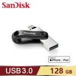 【SANDISK 晟碟】IXPAND GO 行動隨身碟 128GB IPHONE ∕ IPAD 適用