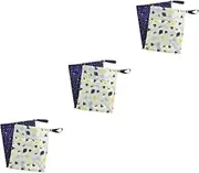 Kisangel 3sets Diaper Storage Bags Reusable Small Diaper Pouches for Wet Dry Stylish and Washable Organizer for Clothes for Strollers and Travel 2pcs*3