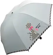 Lovely Cat Three Folding Umbrella UV Protection Sun Umbrella,Light Blue