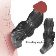 Thick Male Penis Extension Extender Sleeve Cock Sheath Girth Enhancer Condoms