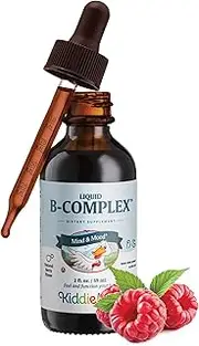 Maxi Health Liquid Vitamin B-Complex - Raspberry Flavor - 2 Fluid Ounce Bottle - Kosher