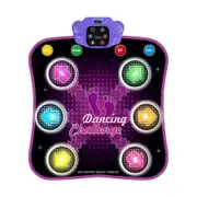Dance Mat, Electronic Music Dance Pad with LED Lights and Wireless Bluetooth for Girl 4-12 Years Old