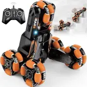 RC Stunt Car, RC Car with Double Sided Flip&A Key Deformation&Memory Running&360