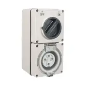 NLS 66CV410 - 4 Pin 10Amp Switched Socket Outlet IP66 - 30536