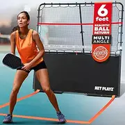Pickleball Rebounder Training Aid, Adjustable Angle Easy Setup & Storage - Perfect Your Forehands Backhands Dinks Volleys Accuracy Coordination Kitchen Control, Designed for Pickleball