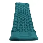 Camping Mattress Foot Operated Inflation Curved Pillow Quadrilateral Peacock Bl