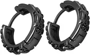 [Beavorty] 1 Pair Fashionable Hoop Earrings for Men and Women Decorative Jewelry with Distinctive Hip Hop Flair Versatile for Parties and Everyday Wear Durable and Polished Finish
