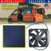 12V 20W Outdoor Solar Powered Panel Exhaust Roof Attic Fan Air Ventilation Vent