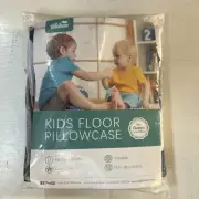 Kids Floor Lounger Cover Soft&Non-Slip Floor Sofa Navy Cloud Pillow Cover Queen