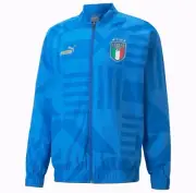 Puma 2022-23 Italy Italia FIGC Soccer Prematch Jacket Blue Men’s 2XL / XXL