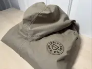 Brixton "Claxton Crest" Jacket (Oatmeal/Black) Hooded Windbreaker