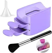 Dip Powder Recycling Tray | Dip Powder Recycling Case Tray with Brush,Nail Tech Must Haves, Women Hand Tools, Decoration Products for Home Salon Use