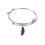 SOL 230057 Feather, Bangle Sterling Silver Plated