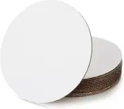 10 In. Round Cake Boards - Food-Grade White Cardboard Cake Rounds 50pcs
