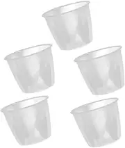 Toyvian 5pcs Transparent Plastic Rice Cooker Measuring Cup Durable and Versatile Measuring Container for Rice Flour and Dairy Accurate Scale Markings for Cooking Results