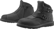 ICON El Bajo2 Boots Black US 14 by ICON - Heavy Leather Work Boots