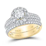 1 7/8CTW-Diamond 3/4CT CRD BRIDAL SET CERTIFIED