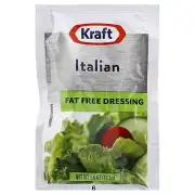 Kraft Fat Free Italian Salad Dressing Single Serve Packet 1.5 oz Packets Pack...