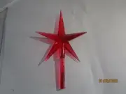 New 2” Large RED Star Topper for Ceramic Christmas Tree