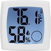Large LCD Digital Thermo, Digital Thermo, Multifunctional Indoor Thermometer Monitor Temperature and Humidity Meter for Home Office