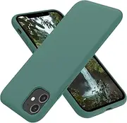 OTOFLY iPhone 11 Case,Ultra Slim Fit iPhone Case Liquid Silicone Gel Cover with Full Body Protection Anti-Scratch Shockproof Case Compatible with iPhone 11 Pine Green