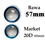 Diopter Lens 20D In Big Size 57mm Blue Colour With Box And Shipping Free