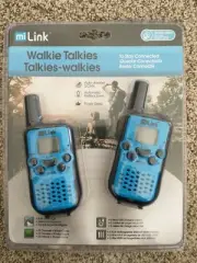Set of Mi LINK WALKIE TALKIES, 22 Channels, Up to 16 Mile Range 2 Way/Flashlight
