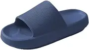 [SincereWay] Slides Sandals for Women and Men Bathroom Non-Slip Pillow Slippers Quick Drying Slides Sandals