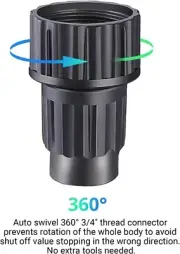 Expandable Garden Hose Repair Kit Plastic Connector Kit Male Female 4Pcs Set
