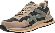 [ZHENSI] Men's Safety Shoes Waterproof Steel Toe Caps Trainers Lightweight Breathable Damping Work Sneakers