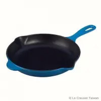 在飛比找Yahoo!奇摩拍賣優惠-Le Creuset 黑琺瑯鑄鐵單柄圓型平煎鍋16CM 馬賽