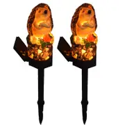2pcs Garden Solar Lights Hedgehog Stake Lights Decorative Outdoor Garden Stake Lamp -Style 4
