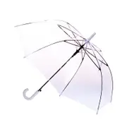 Clifton Women's Walking 99.5cm Clear PVC Dome/Birdcage Umbrella White Handle