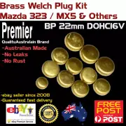 Brass Welch Plug Kit Brass Expansion Welsh Plugs Fits Mazda BP 22mm DOHC16V